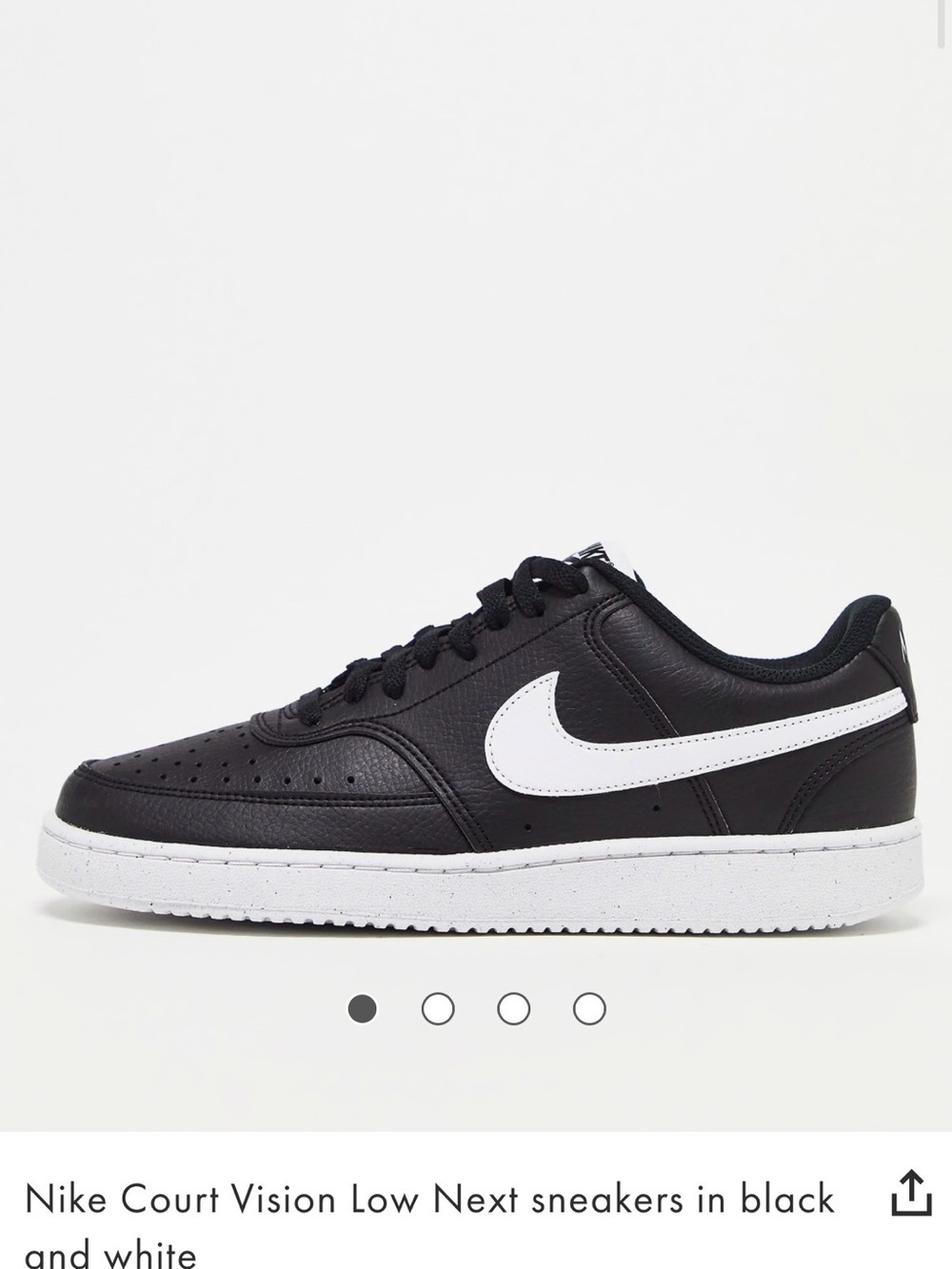 Nike Court vision Low Sneakers - Black/White